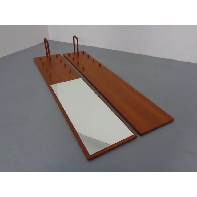 Large Teak Wardrobe with Mirror by Kai Kristiansen for Vildbjerg Møbelfabrik, Denmark, 1960s, Set of 2 For Sale - Image 10 of 16