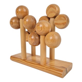Scandinavian Pine Letter Holder by Kaija Aarikka for Aarikka, Finland, 1970s For Sale