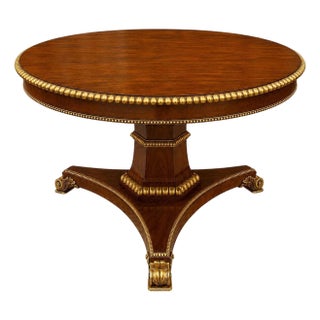 Late 19th Century English Pedestal Table For Sale