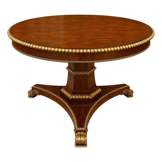 Late 19th Century English Pedestal Table For Sale