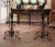Mid 19th Century Pair of Mid-19th Century French Gothic Wrought Iron Andirons With Crossbar For Sale - Image 5 of 10