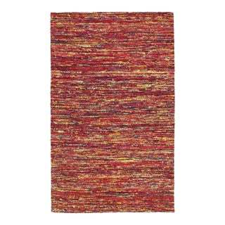 Pasargad DC Contemporary Flat Weave Sari Silk Rug For Sale