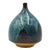 Vintage Mid 20th Century Joel Edwards Sculptural Blue Drip Glaze Vase For Sale