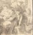 Figurative Antique European Tavern Scene Drawing For Sale - Image 3 of 5