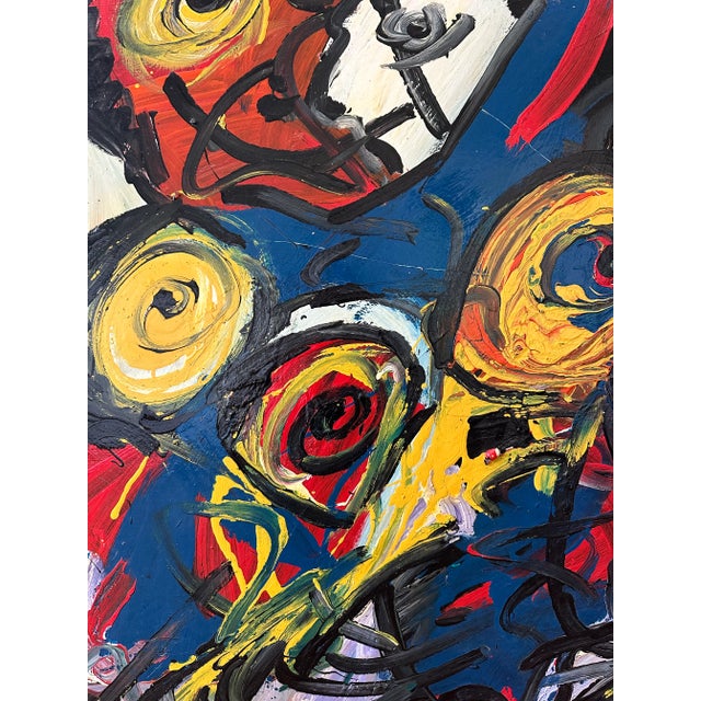 1990s Rare Large-Scale Peter Keil Painting, 1990 For Sale - Image 5 of 10