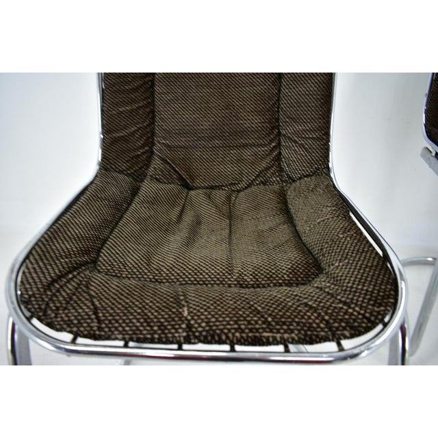 Chrome Dining Chair by Gastone Rinaldi, Italy, 1970s For Sale - Image 6 of 17