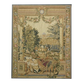 Vintage Woven Scene Tapestry For Sale