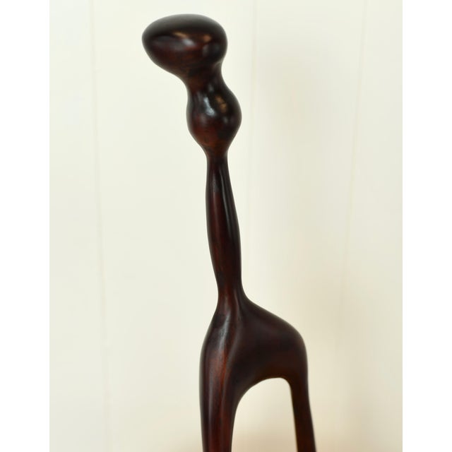 Early 21st Century Freeform Modernist Carved Wood Table Top Sculpture Biomorphic For Sale - Image 5 of 10