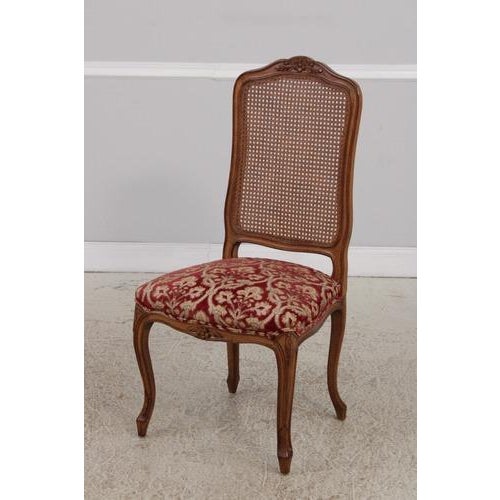 Set of 10 Auffray & Co French Style Cane Back Dining Chairs For Sale - Image 11 of 15