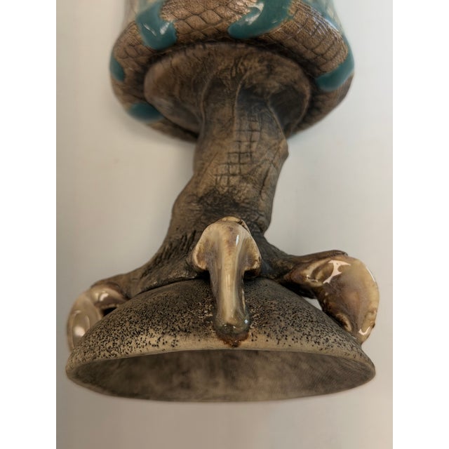 Robin's Egg Blue Vintage Richard Marshall Talon Pottery Goblet For Sale - Image 8 of 8