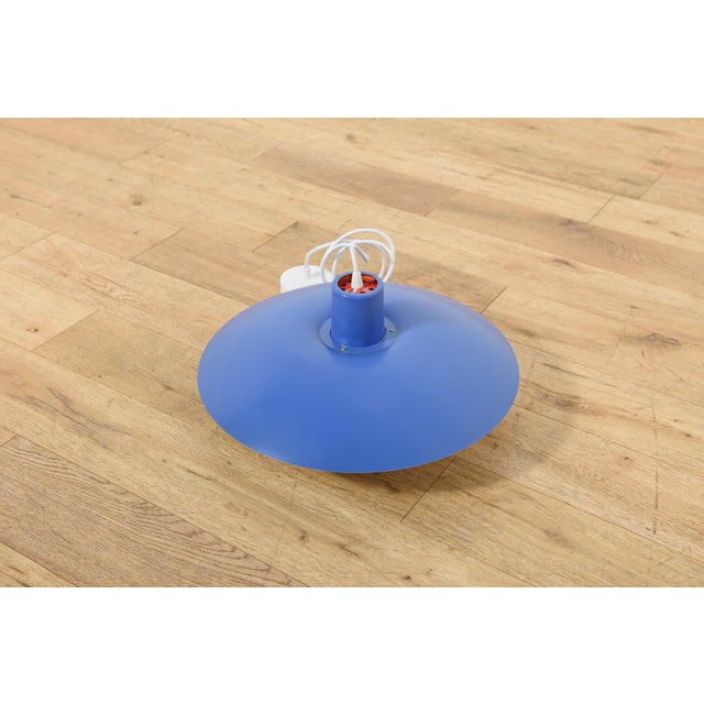 Blue Mid-Century PH 4/3 Pendant Lamp by Poul Henningsen for Louis Poulsen, Denmark, 1960s For Sale - Image 8 of 16
