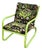 Vintage Garden Chair in Green Tubular Steel, 1980s For Sale