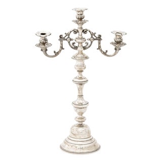 Austrian .800 Silver Candelabrum, 1872-1922 For Sale
