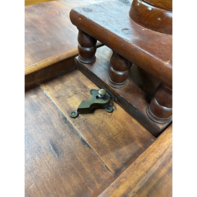 Wood Antique 19th Century Tripod Pedestal Dining Breakfast Table For Sale - Image 7 of 9