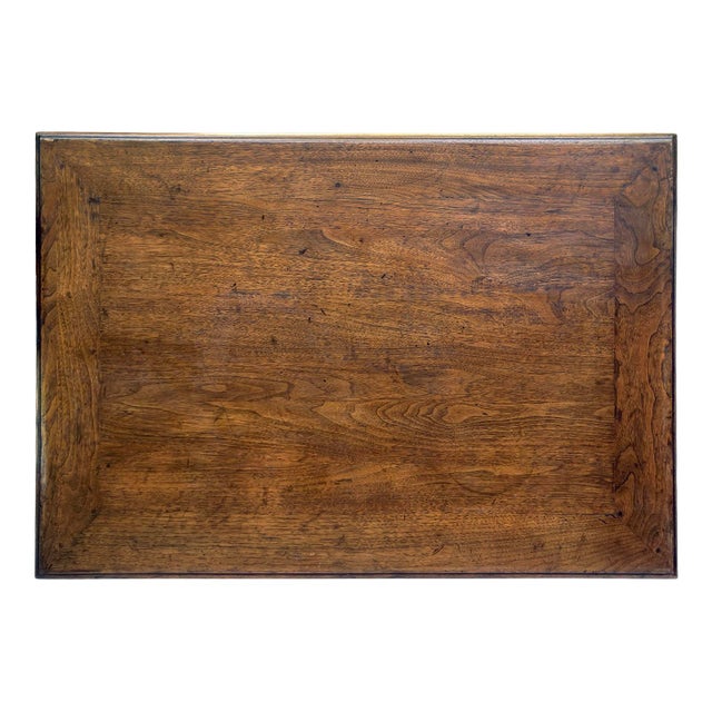 Brown Antique Wood Entry Table/Desk With Drawer For Sale - Image 8 of 14
