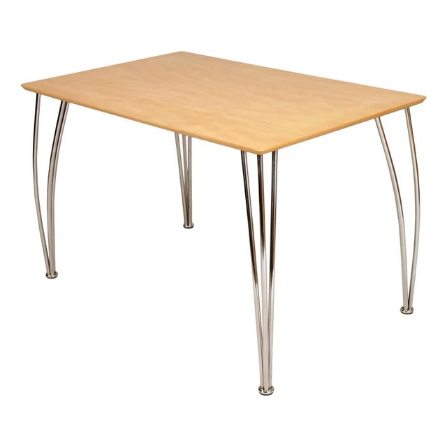 2000 - 2009 Italian Wooden and Chromed Steel Table by Piero Lissoni, 2000s For Sale - Image 5 of 5