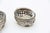 Cut Silver Salt Shakers, Set of 2, in Good conditions. Designed 1920 to 1949