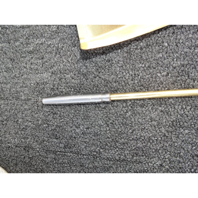 Fp 12 Vintage French Country Gold Fireplace Tools W Four Tools For Sale - Image 11 of 12