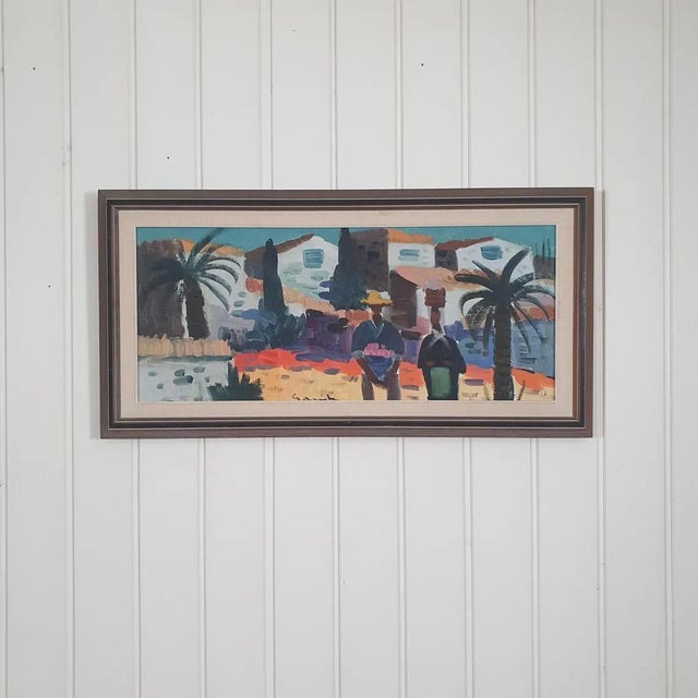 Tage Gavik, Sitke Spain, 1960s, Oil on Canvas For Sale - Image 4 of 18