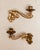 Metal Art Nouveau Brass Taper Candlestick Rotating Sconces For Sale - Image 7 of 15