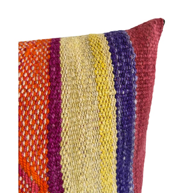 Boho Chic Cusco Frazada Peruvian Pillow For Sale - Image 3 of 6