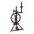 18th-Century European Antique Spinning Wheel — Complete With Distaff, Bobbins & Drive Wheel, Walnut For Sale