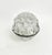 Vintage English Blown Glass & Silver Oval Flower Frog Centerpiece For Sale - Image 4 of 9
