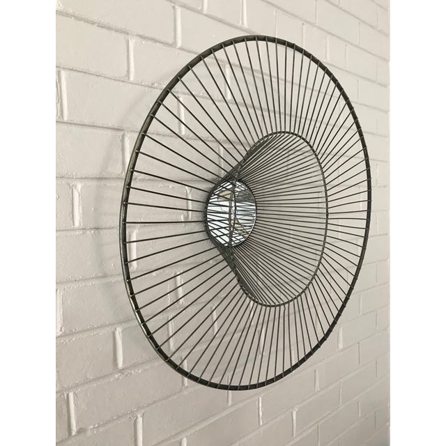 Contemporary Sculptural Wire Mirror - Medium Size For Sale - Image 3 of 6