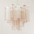 Mid-Century Modern Italian Pink and Clear Glass Suspension Lamp, 1990s For Sale - Image 3 of 12