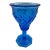 Vintage Cosmos Blue Goblet by Imperial Glass For Sale