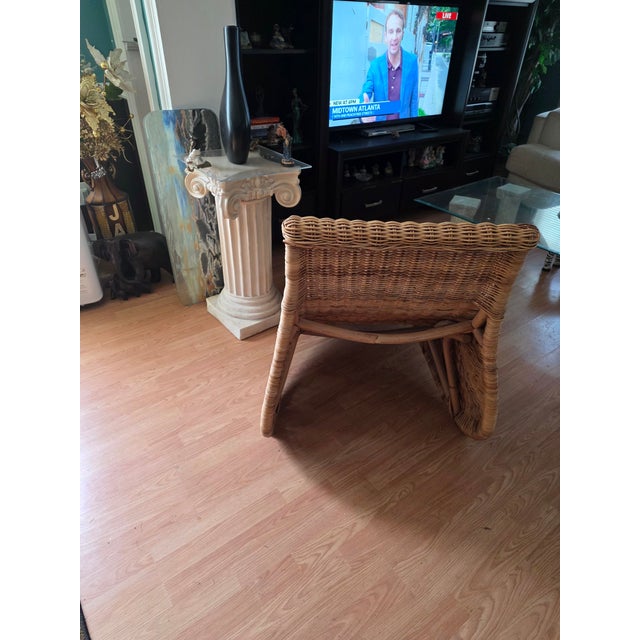 Vintage Rattan Chaise Lounge by Carl Öjerstam for Ikea For Sale - Image 11 of 11