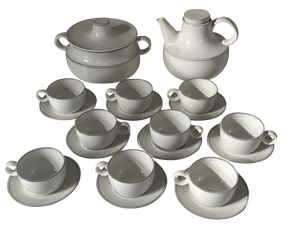 Scandinavian Coffee Service Set by Stig Lindberg for Gustavsberg, Set of 20