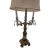 Mid 20th Century Grand 34" Mid‑Century Hollywood Regency Lamps, Ornate Metal, Rewired, Two‑ For Sale