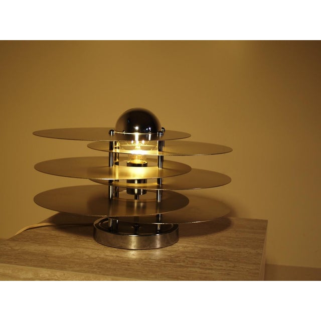 Space Age Italian Layered Table Lamp, Italy, 1960s For Sale - Image 6 of 17
