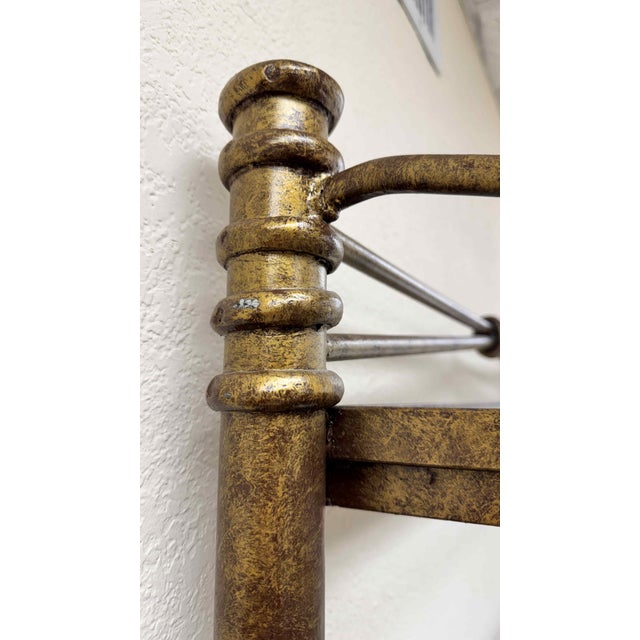 Aged Metal 5-Tier Etagere Display For Sale - Image 10 of 13