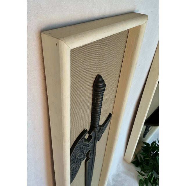 Vintage 1960s Decorative Wall Set Art Fantasy-Style Halberd Swords ...