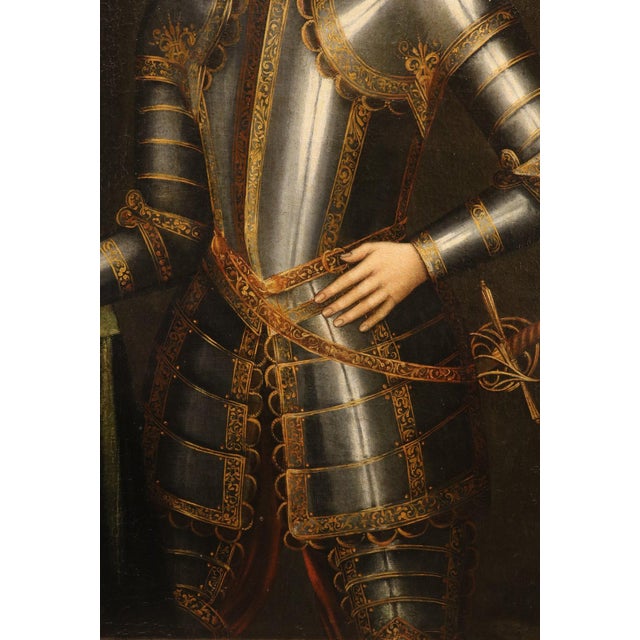 Workshop of Giusto (O Justus) Sustermans, Portrait of Ferdinand II De' Medici, 1650, Oil on Canvas, Framed For Sale - Image 11 of 15