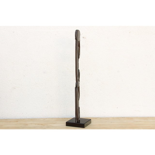 Black Tribal West African Primordial Ancestor Figure For Sale - Image 8 of 9