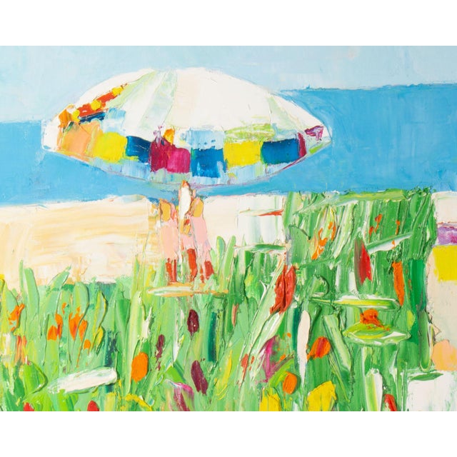 Oil on Canvas Painting of a Beach by Sidney Smiley For Sale - Image 4 of 9