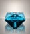 Art Deco Blue Faceted Glass Ashtray by Moser, Czechoslovakia, 1930 For Sale - Image 9 of 9