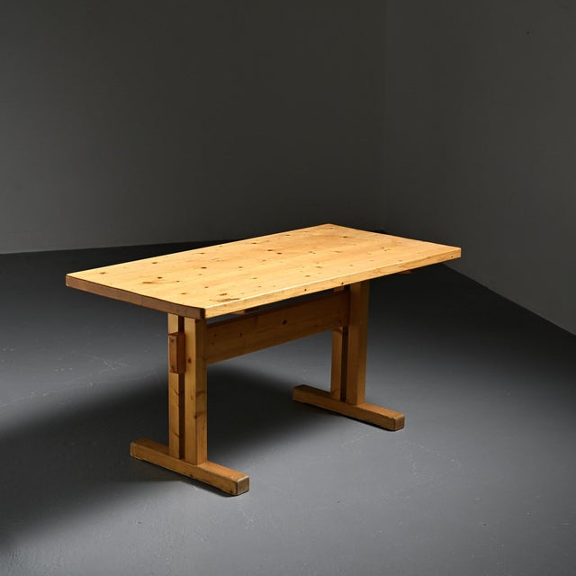 Pine Dining Table, France, 1970s For Sale - Image 10 of 10