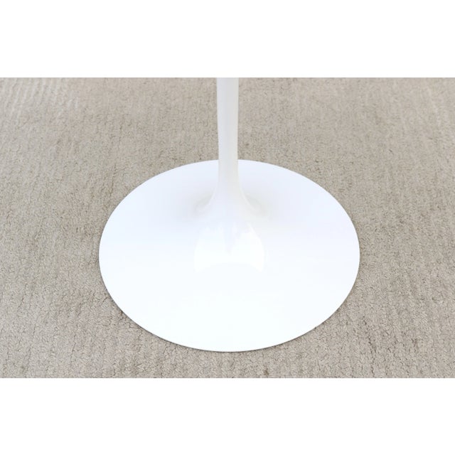 Mid-Century Modern Eero Saarinen for Knoll 20" Round White Tulip Side Table For Sale - Image 15 of 18