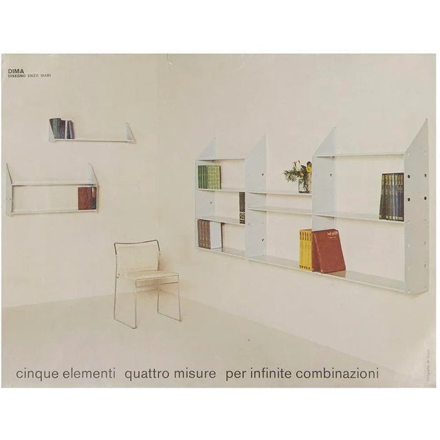 1970s Enzo Mari Dima Modular Wall Shelving System For Sale - Image 10 of 11