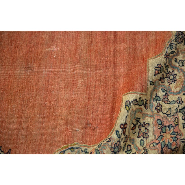 Old New House 1920s Antique Persian Farahan Sarouk Medallion Wool Carpet For Sale - Image 4 of 18