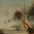 1970s Large Tropical Painting of a Boat With Palm Trees For Sale - Image 5 of 13