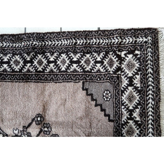 1970s, Handmade Vintage Persian Gabbeh Rug 3.6' X 7' For Sale - Image 12 of 13