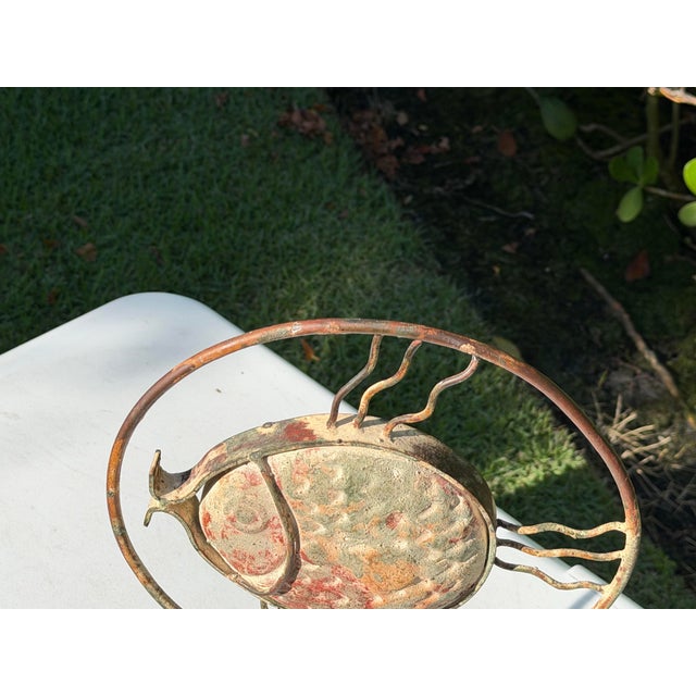 Vintage Handcrafted Iron Fish Sculpture For Sale - Image 12 of 12