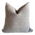 French Linen Pillow With Down Insert in Natural For Sale