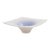 Vintage Japanese Ikebana Vase Purple-to-White Gradient Ceramic Suiban For Sale