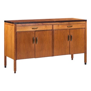 Kipp Stewart for Calvin Mid Century Ebonized Teak Credenza For Sale